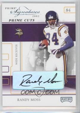 2002 Playoff Prime Signatures - [Base] - Prime Cut Signatures #28 - Randy Moss /5