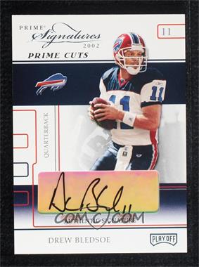 2002 Playoff Prime Signatures - [Base] - Prime Cut Signatures #3 - Drew Bledsoe /5