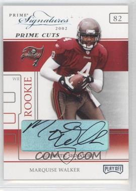 2002 Playoff Prime Signatures - [Base] - Prime Cut Signatures #71 - Marquise Walker /5