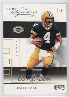 2002 Playoff Prime Signatures - [Base] - Samples Gold #2 - Brett Favre