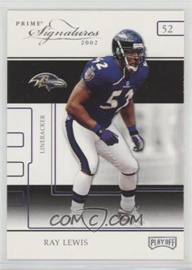 2002 Playoff Prime Signatures - [Base] - Samples Gold #26 - Ray Lewis