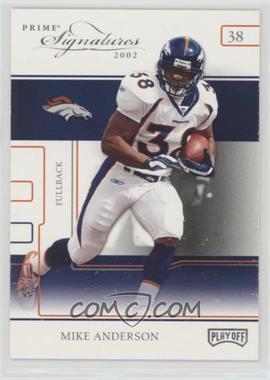 2002 Playoff Prime Signatures - [Base] - Samples Gold #27 - Mike Anderson [Noted]