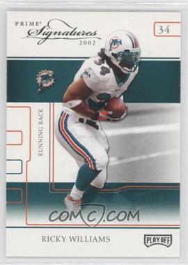 2002 Playoff Prime Signatures - [Base] - Samples Silver #7 - Ricky Williams