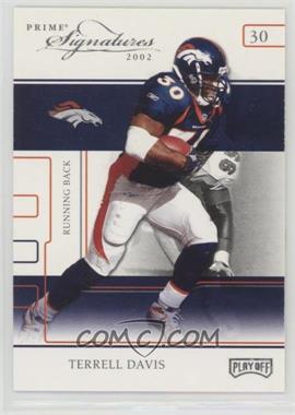 2002 Playoff Prime Signatures - [Base] - Samples Silver #8 - Terrell Davis