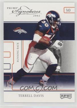 2002 Playoff Prime Signatures - [Base] - Samples Silver #8 - Terrell Davis