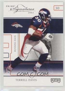 2002 Playoff Prime Signatures - [Base] - Samples Silver #8 - Terrell Davis