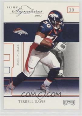 2002 Playoff Prime Signatures - [Base] - Samples Silver #8 - Terrell Davis