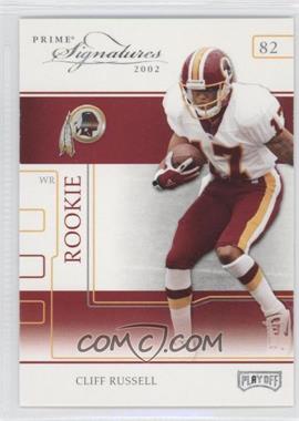 2002 Playoff Prime Signatures - [Base] - Samples Silver #95 - Cliff Russell