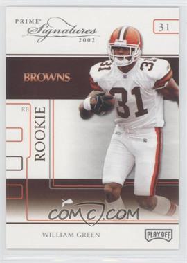 2002 Playoff Prime Signatures - [Base] #66 - William Green /250