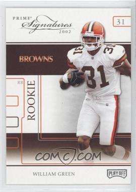 2002 Playoff Prime Signatures - [Base] #66 - William Green /250