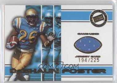 2002 Press Pass - Game-Used Jerseys #JC / DF - DeShaun Foster /225