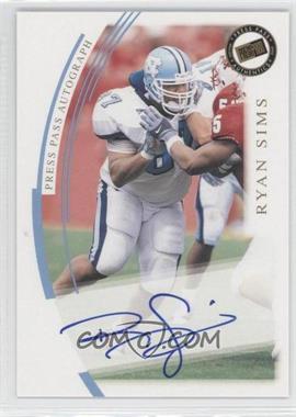 2002 Press Pass JE - Autographs #_RYSI - Ryan Sims