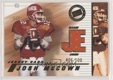 2002 Press Pass JE - Game-Used Jerseys #JE / JM - Josh McCown /500