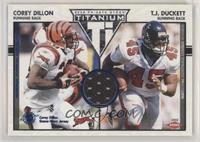 Corey Dillon, T.J. Duckett #/200