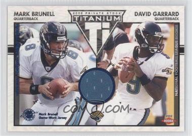 2002 Private Stock Titanium - [Base] - Blue Jerseys #133 - Mark Brunell, David Garrard /200