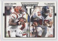 Corey Dillon, T.J. Duckett #/275