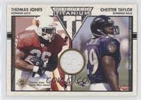 Thomas Jones, Chester Taylor [EX to NM] #/1,100