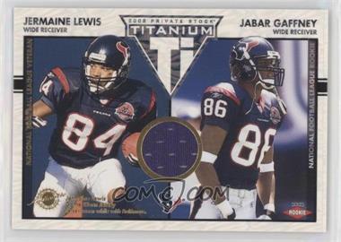 2002 Private Stock Titanium - [Base] #130 - Jermaine Lewis, Jabar Gaffney /200