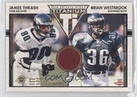 James Thrash, Brian Westbrook #/1,000