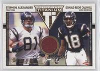 Stephen Alexander, Donald Reche Caldwell #/1,000