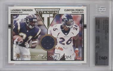 2002 Private Stock Titanium - [Base] #164 - LaDainian Tomlinson, Clinton Portis /500 [BGS 9 MINT]