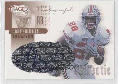 2002 SAGE - Autographs - Bronze #A45 - Jonathan Wells /600