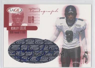 2002 SAGE - Autographs - Red #A26 - Ashley Lelie /700