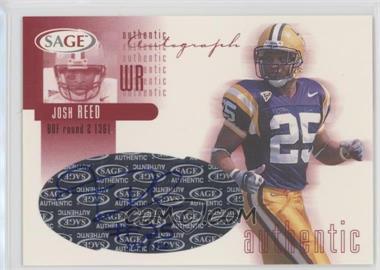 2002 SAGE - Autographs - Red #A34 - Josh Reed /720