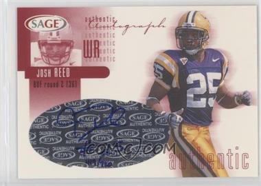 2002 SAGE - Autographs - Red #A34 - Josh Reed /720