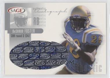 2002 SAGE - Autographs - Silver #A13 - DeShaun Foster /240