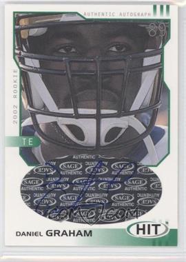 2002 SAGE Hit - Autographs - Emerald #H39 - Daniel Graham