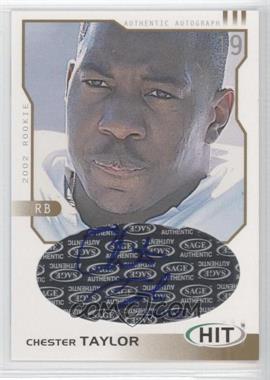 2002 SAGE Hit - Autographs - Gold #H19 - Chester Taylor /250