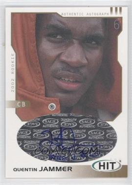 2002 SAGE Hit - Autographs - Gold #H5 - Quentin Jammer /250