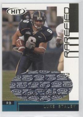 2002 SAGE Hit - Autographs - Rarified Gold #H32 - Luke Staley /100