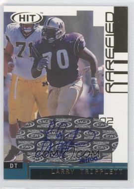 2002 SAGE Hit - Autographs - Rarified Gold #H37 - Larry Tripplett /100