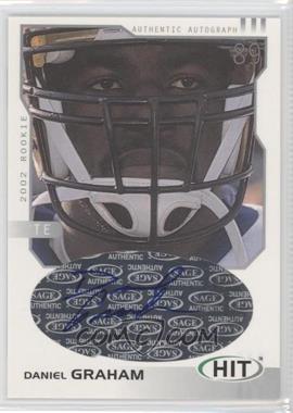 2002 SAGE Hit - Autographs - Silver #H39 - Daniel Graham