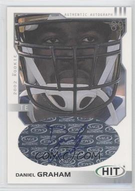 2002 SAGE Hit - Autographs - Silver #H39 - Daniel Graham