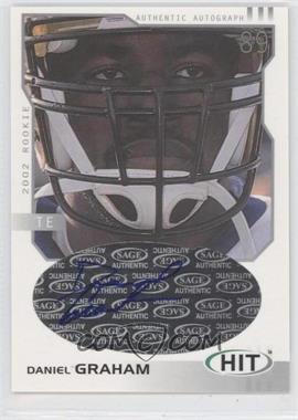 2002 SAGE Hit - Autographs - Silver #H39 - Daniel Graham