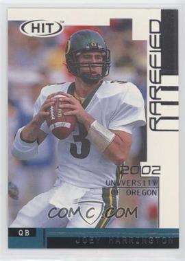 2002 SAGE Hit - [Base] - Rarefied Emerald #R3 - Joey Harrington