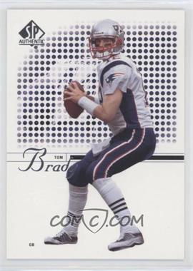 2002 SP Authentic - [Base] #1 - Tom Brady