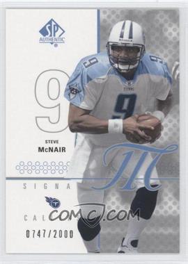 2002 SP Authentic - [Base] #103 - Signal Callers - Steve McNair /2000