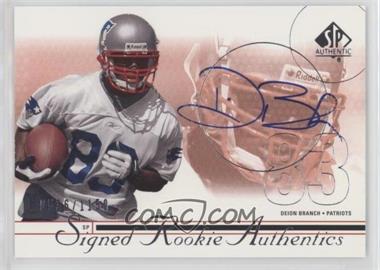 2002 SP Authentic - [Base] #193 - Signed Rookie Authentics - Deion Branch /1150