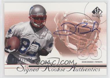 2002 SP Authentic - [Base] #193 - Signed Rookie Authentics - Deion Branch /1150