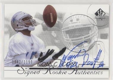 2002 SP Authentic - [Base] #213 - Signed Rookie Authentics - Woodrow Dantzler /1150