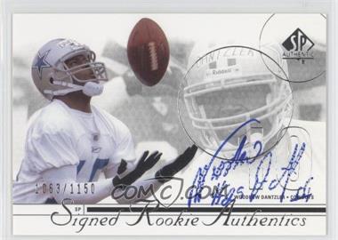 2002 SP Authentic - [Base] #213 - Signed Rookie Authentics - Woodrow Dantzler /1150