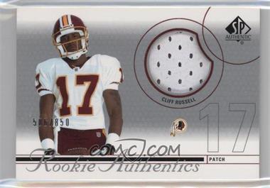 2002 SP Authentic - [Base] #217 - Rookie Authentics - Cliff Russell /850 [Noted]