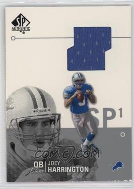 2002 SP Authentic - Threads #AT1-JH - Joey Harrington