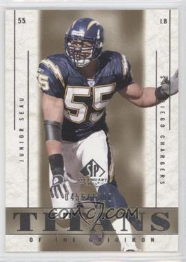 2002 SP Legendary Cuts - [Base] #108 - Titans of the Gridiron - Junior Seau /1500