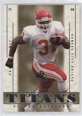 2002 SP Legendary Cuts - [Base] #109 - Titans of the Gridiron - Priest Holmes /1500