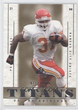 2002 SP Legendary Cuts - [Base] #109 - Titans of the Gridiron - Priest Holmes /1500